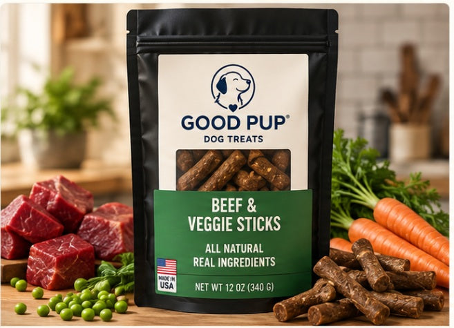 BEEF & VEGGIE STICKS GOOD PUP dog treats